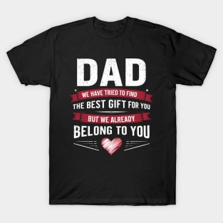 Dad from Kids Daughter or Son for fathers day Dad birthday T-Shirt